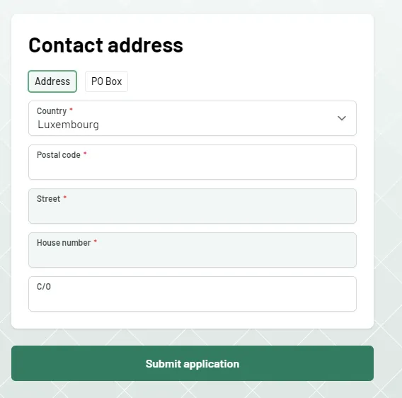 step 11 - contact address