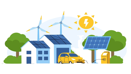 Energy flow footer