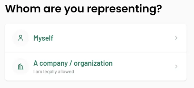 step 3a - whom are you representing