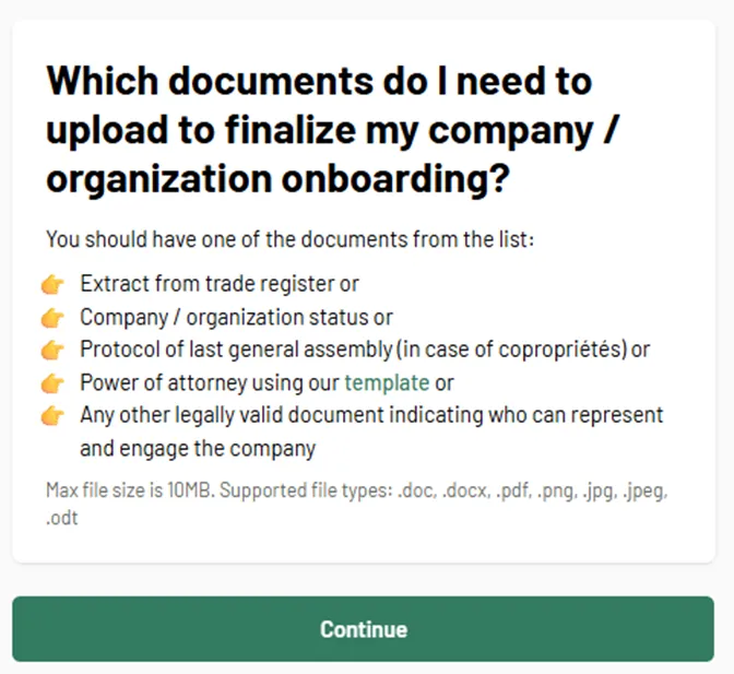 step 5 - Which documents to prepare