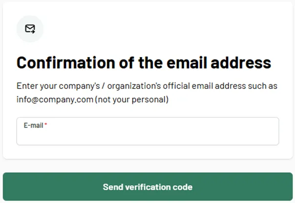 step 8 - confirmation of email address