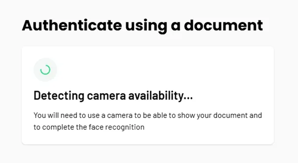 step 6b - detecting camera availability