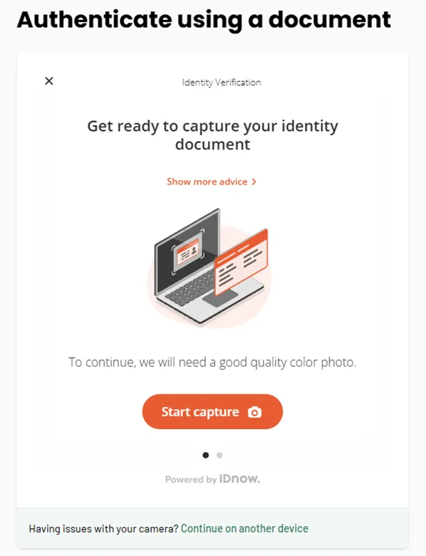 step 8a - start capture