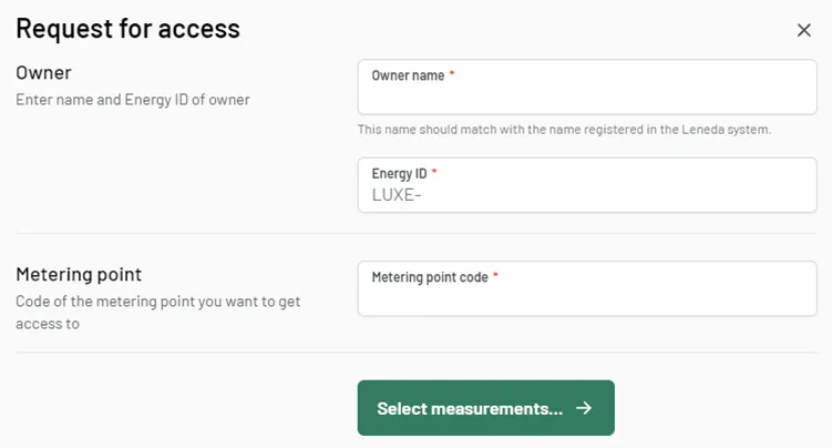 step 3 - request for access