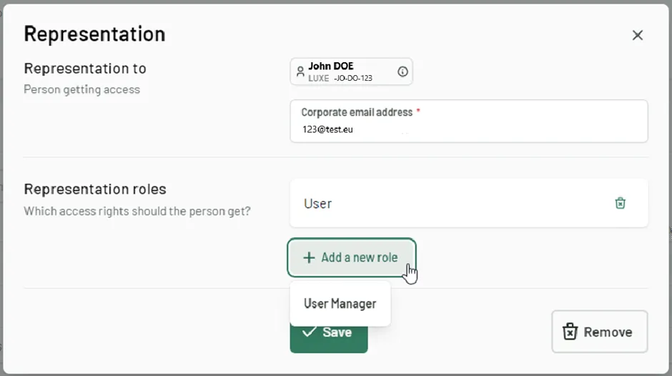 step 5b - representations roles